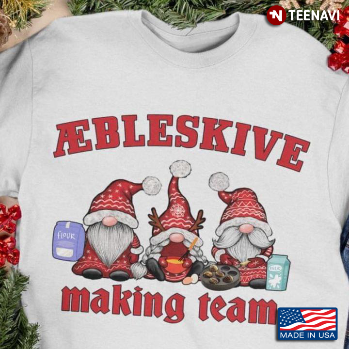 Aebleskive Making Team Danish Gnomes for Christmas