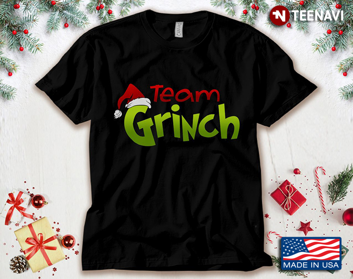 Team Grinch Santa Hat for Christmas