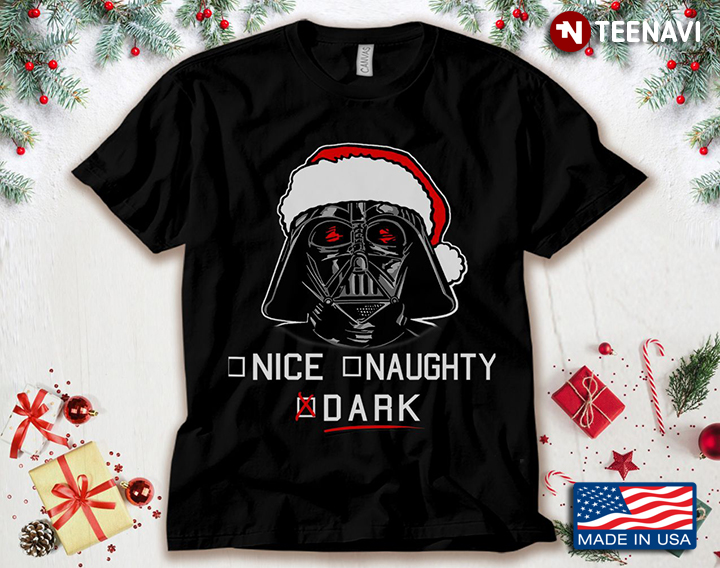 Nice Naughty Dark Darth Vader With Santa Hat for Christmas
