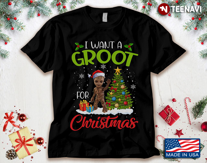 Groot With Santa Hat I Want A Groot For Christmas
