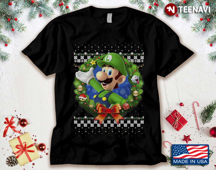 Mario Ugly Christmas Funny Design for Game Lover