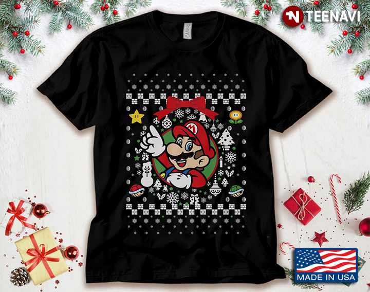 Super Mario Ugly Christmas Funny Design