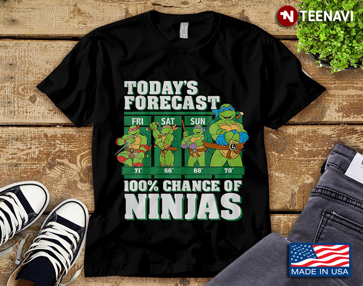 Teenage Mutant Ninja Turtles Today's Forecast 100% Chance Of Ninjas