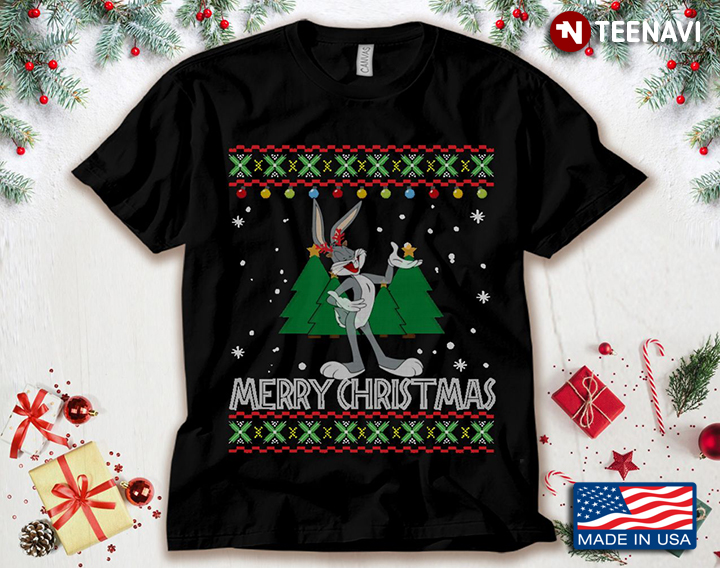Merry Christmas Bugs Bunny Looney Tunes Ugly Christmas