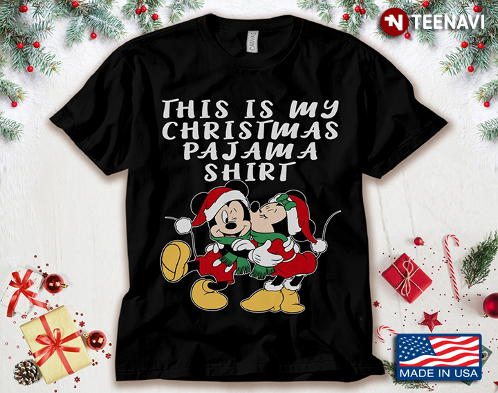 Mickey Mouse And Minnie Mouse This Is My Christmas Pajama Shirt