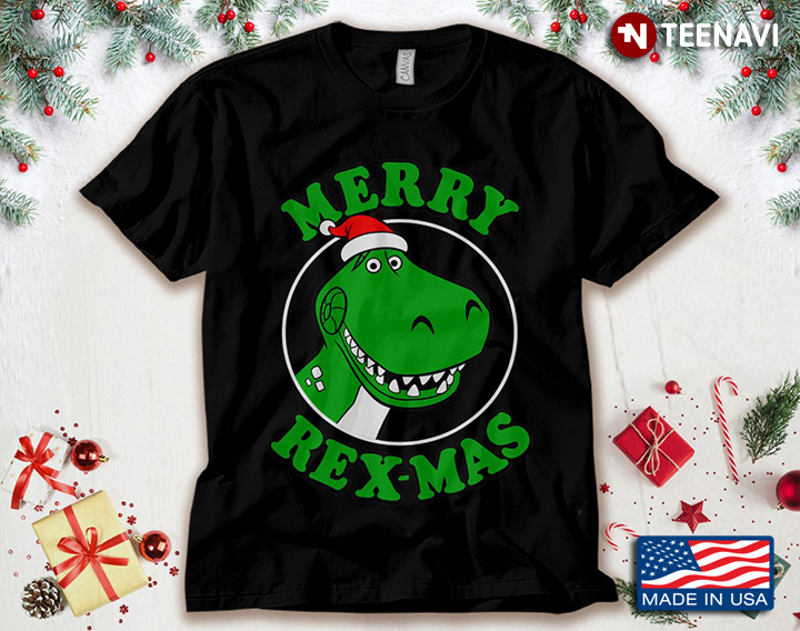 Merry Rex-mas Rex With Santa Hat Toy Story for Christmas