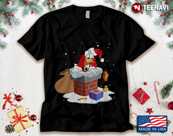 Santa Donald Duck Merry Christmas
