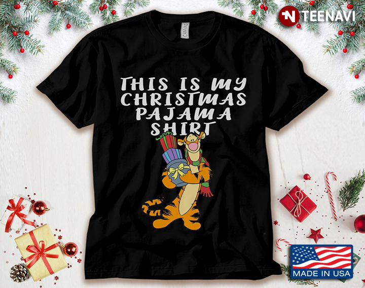 Tigger This Is My Christmas Pajama Shirt
