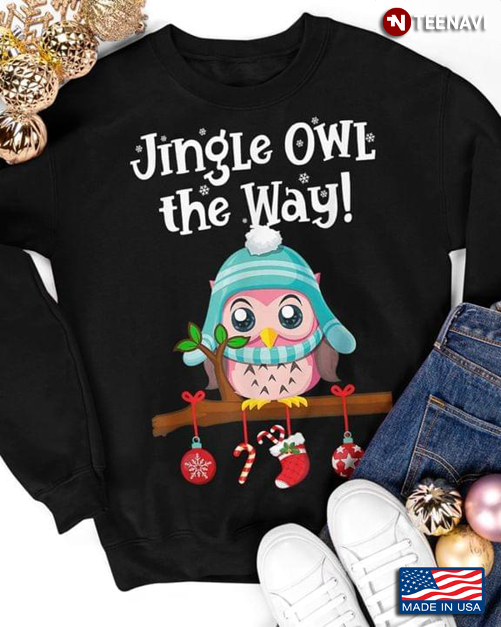 Jingle Owl The Way Merry Christmas
