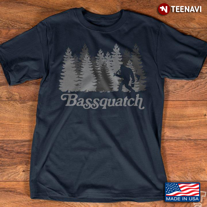 Bassquatch Sasquatch Bigfoot Goes Fishing for Fishing Lover
