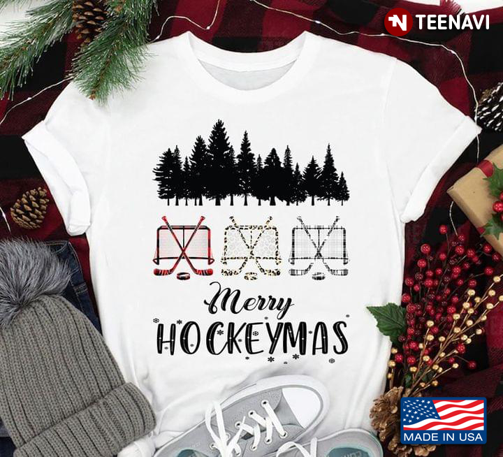 Merry Hockeymas Hockey Leopard for Christmas