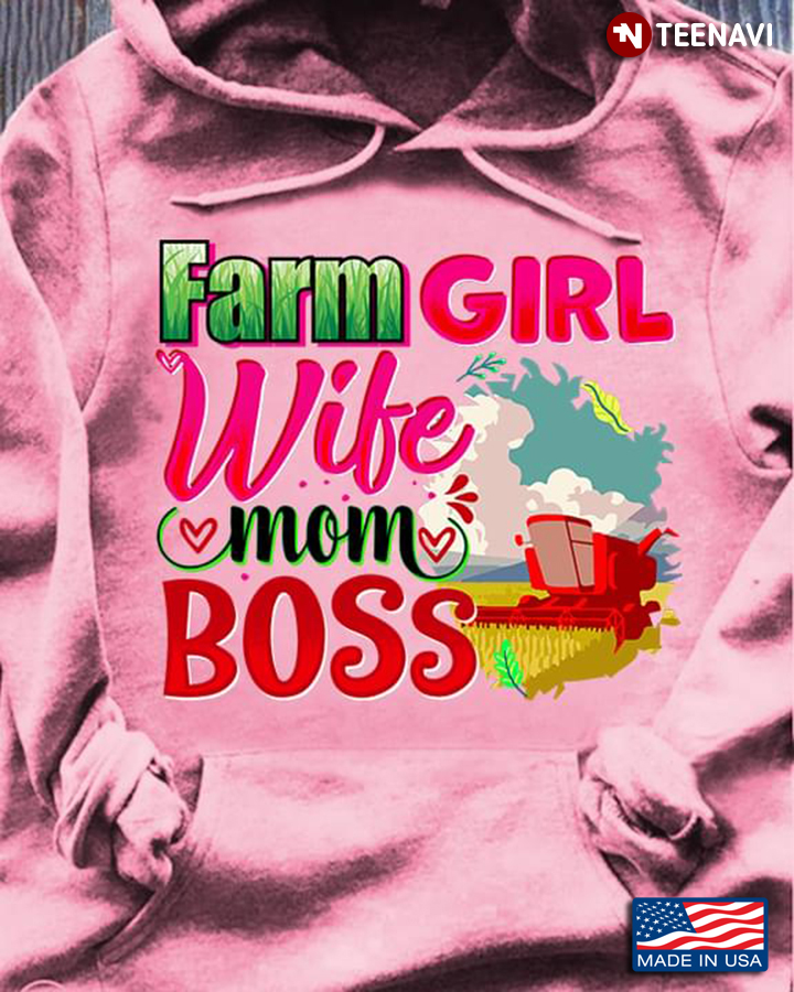 Farm Girl Wife Mom Boss for Mother's Day