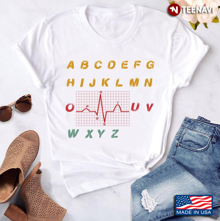 Funny Alphabet Heartbeat Gifts for Nurse