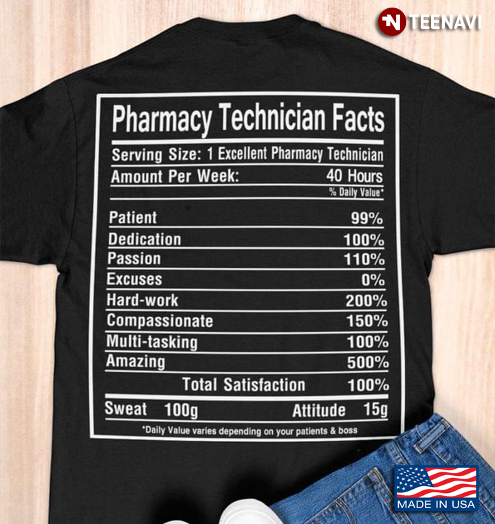 Pharmacy Technician Facts Cool Design
