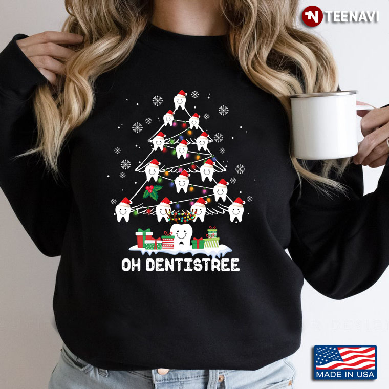 Oh Dentistree Funny Teeth With Santa Hats for Christmas