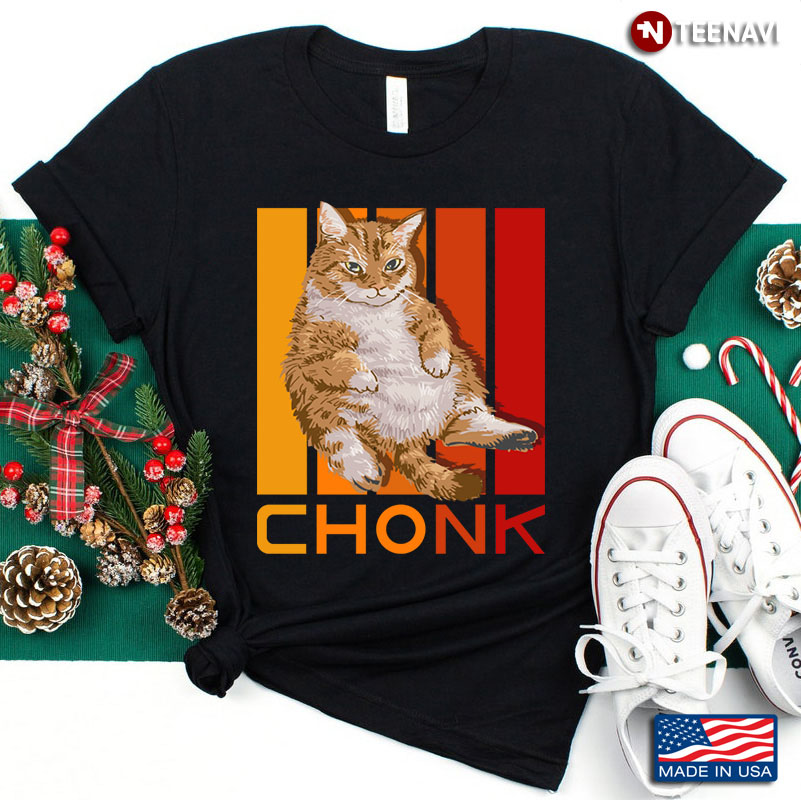 Vintage Chonk Funny Cat for Cat Lover