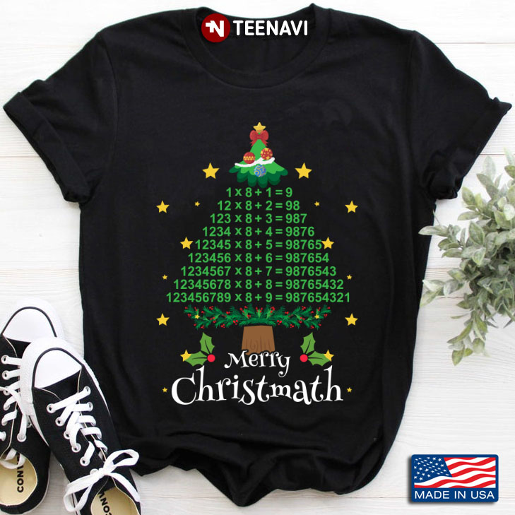 Merry Christmath Xmas Tree Funny Math for Christmas