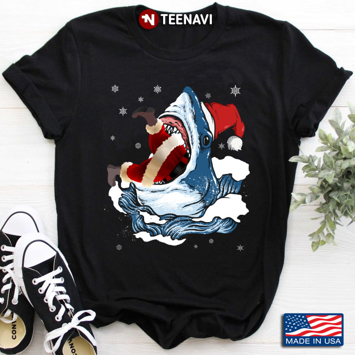 Shark Eating Santa Claus for Christmas