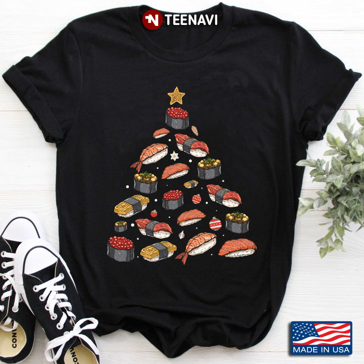 Sushi Xmas Tree Merry Christmas