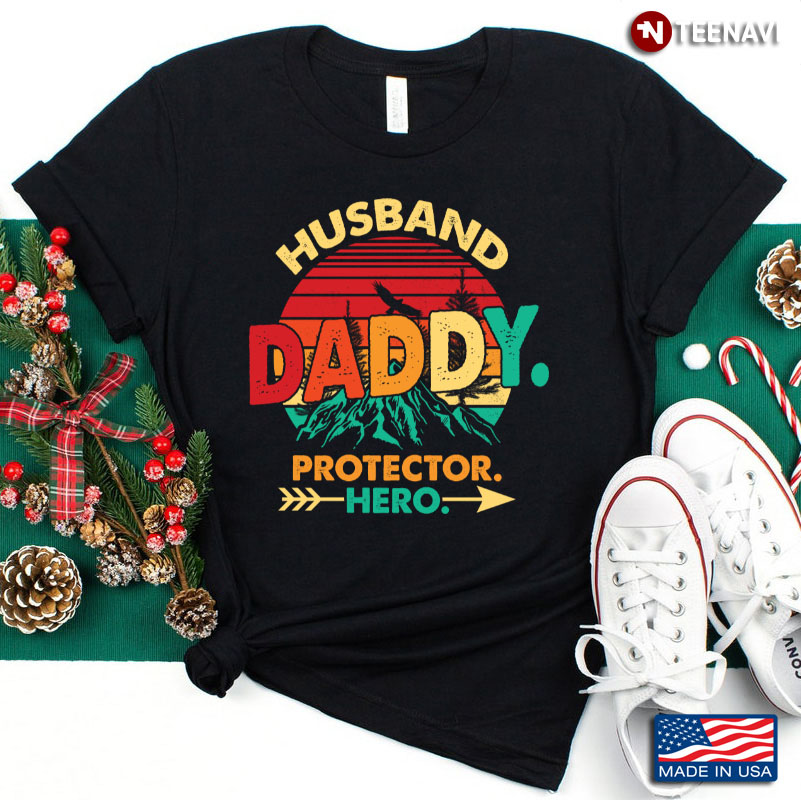 Vintage Husband Daddy Protector Hero for Father's Day
