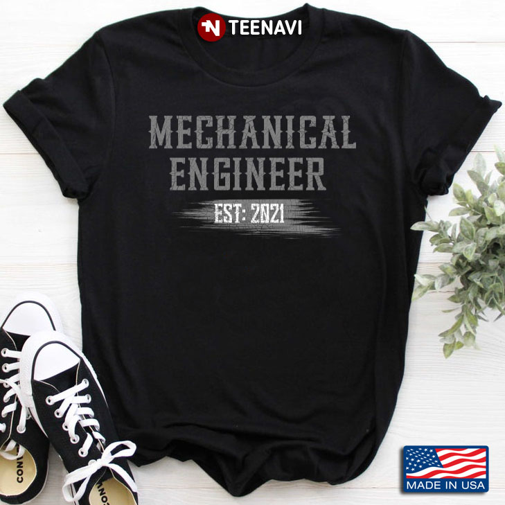 Mechanical Engineer Est 2021 Cool Design