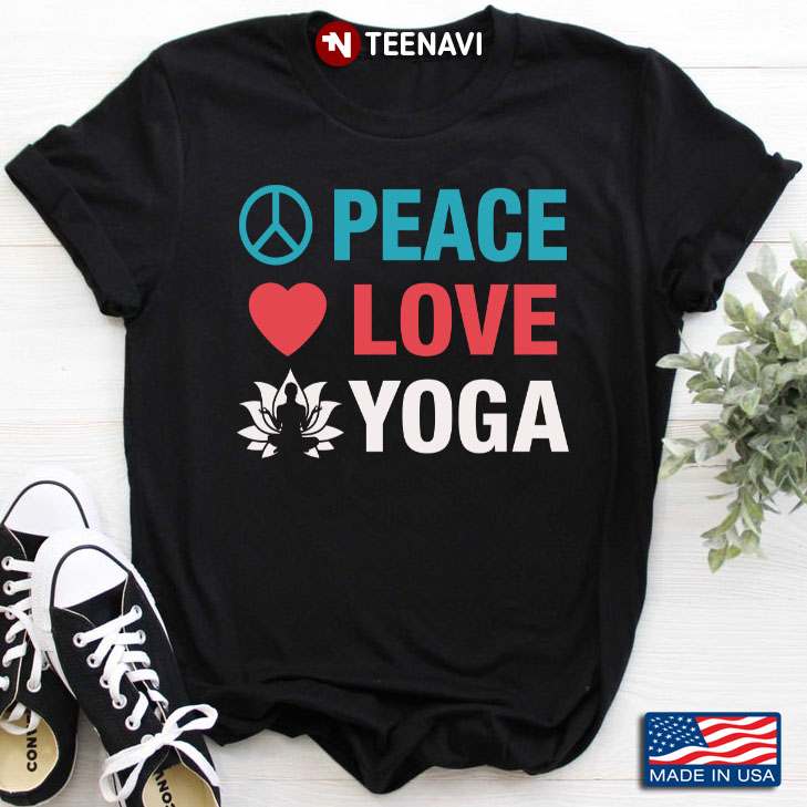 Peace Love Yoga Gifts for Yoga Lover