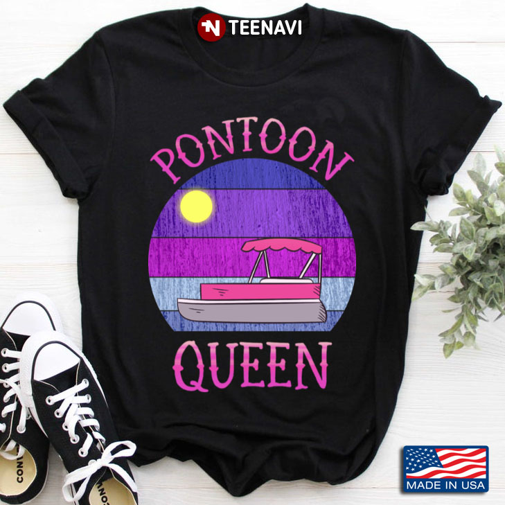 Vintage Pontoon Queen for Pontooning Lover