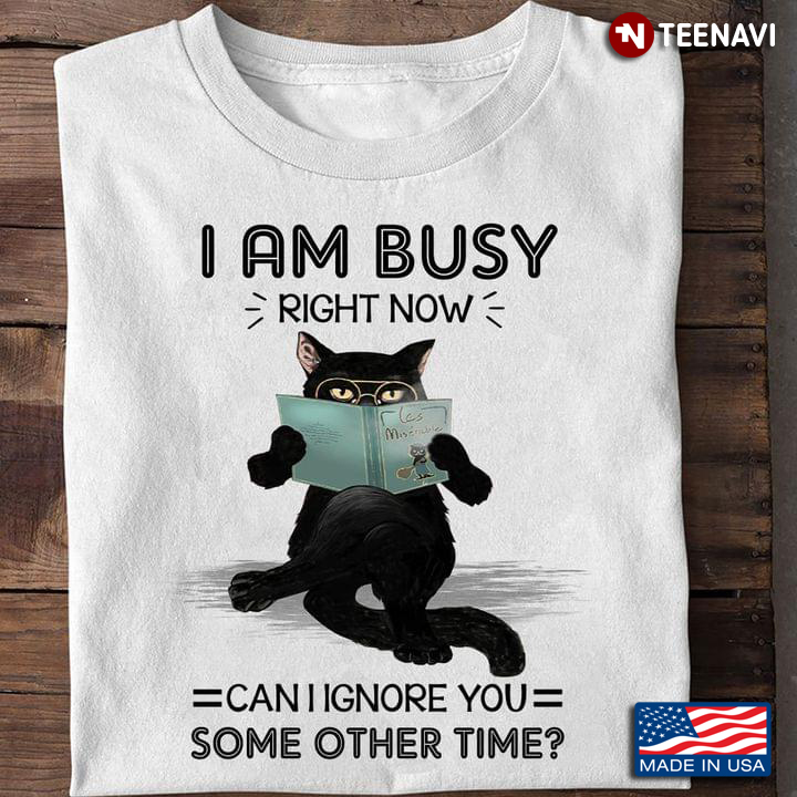 Black Cat I Am Busy Right Now Can I Ignore You Some Other Time