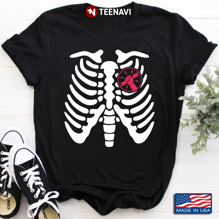 Skeleton Electrician In Heart Gifts for Electrician