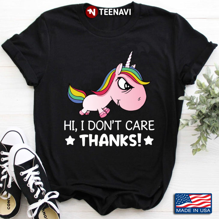 LGBT Unicorn Hi I Don't Care Thanks