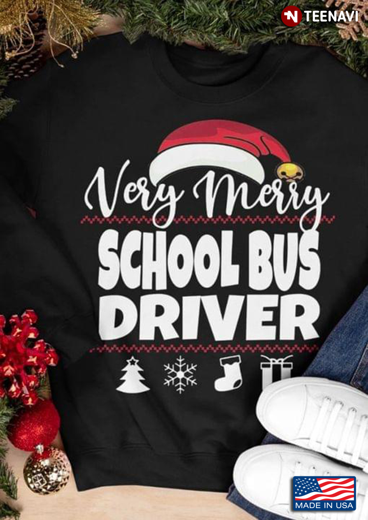 Very Merry Christmas School Bus Driver