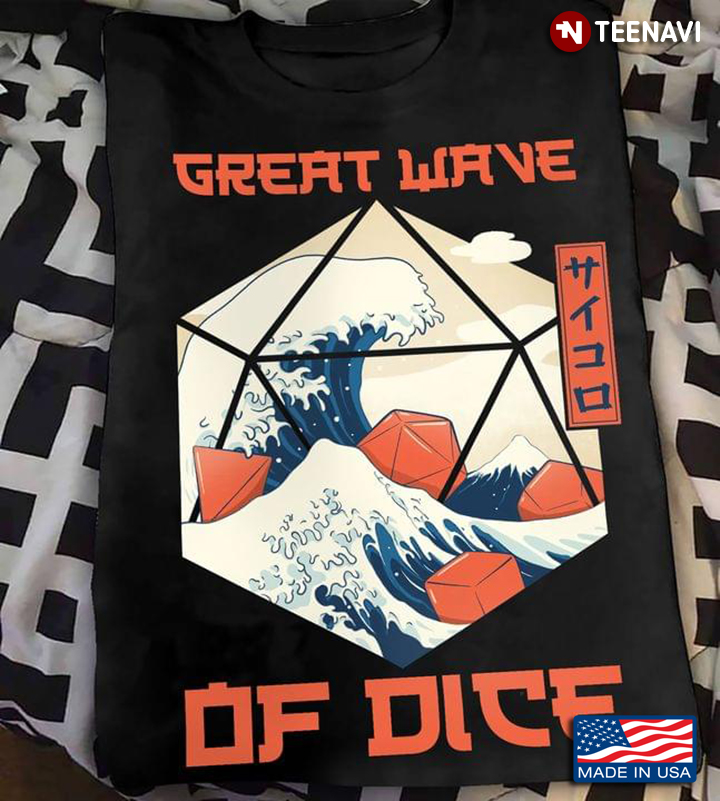Great Wave of Dice DnD Lover