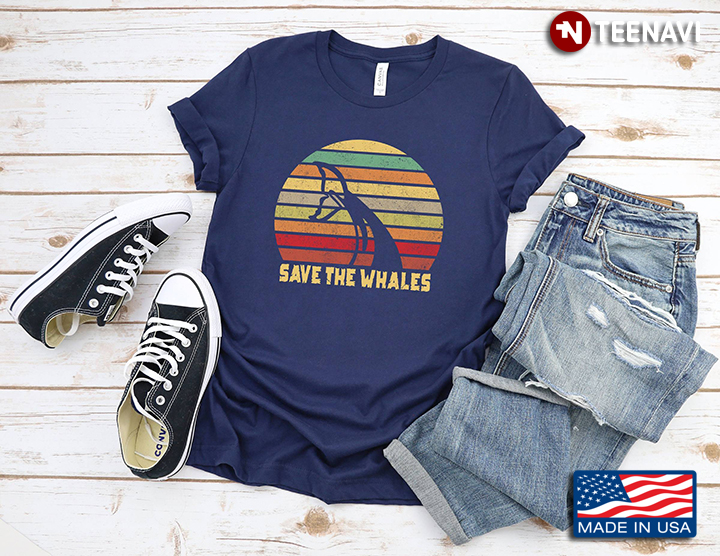 Save The Whales Nautical Ocean Killer Whale Lover