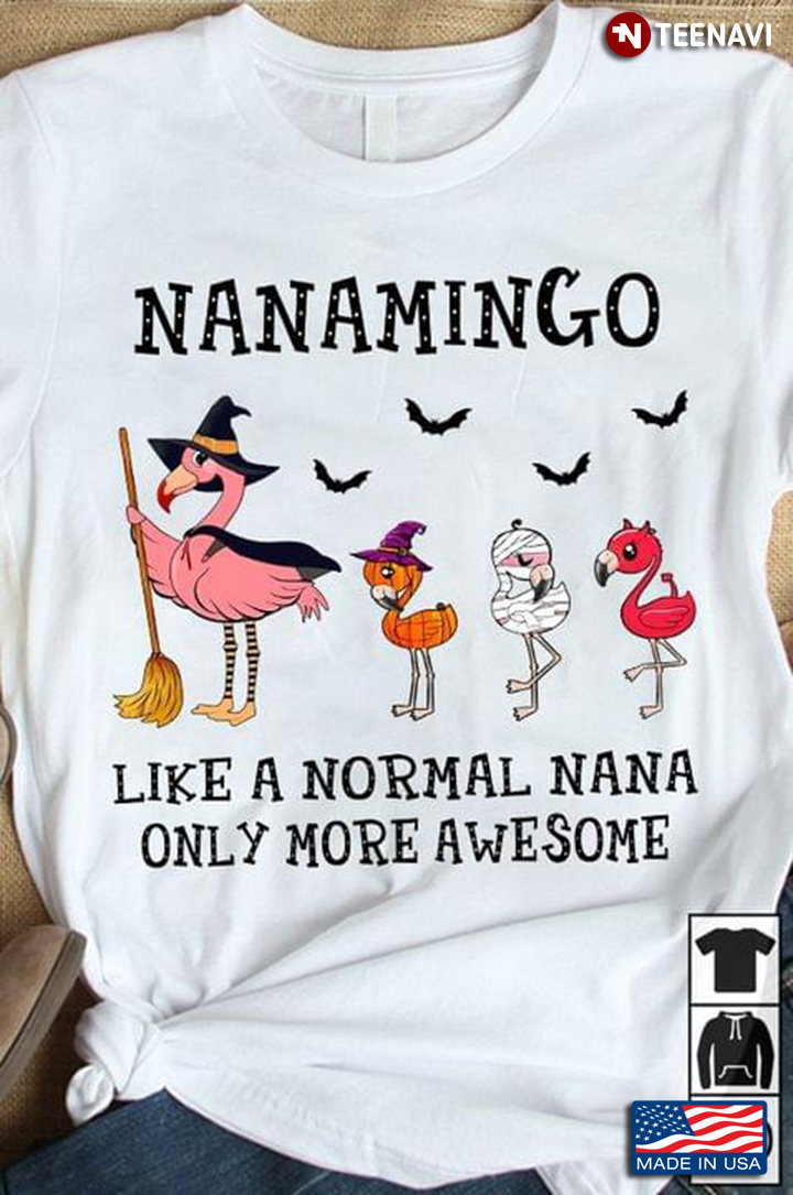Nanamingo Like An Nana Only Awesome Floral Flamingo Gift