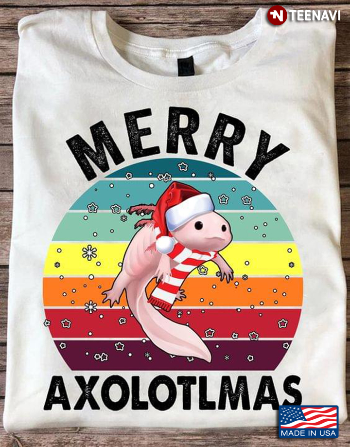 Funny Merry Axolotlmas Merry Christmas