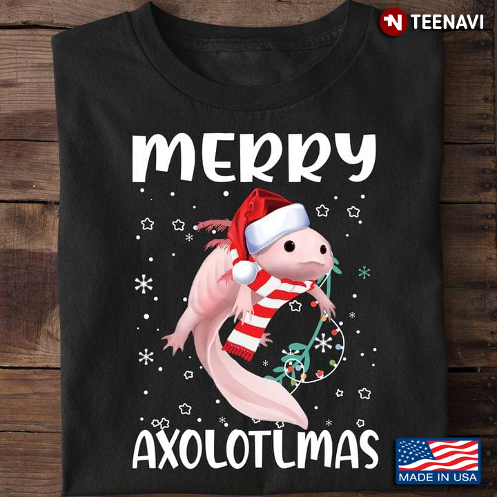 Funny Axolotl Lover Merry Axolotlmas