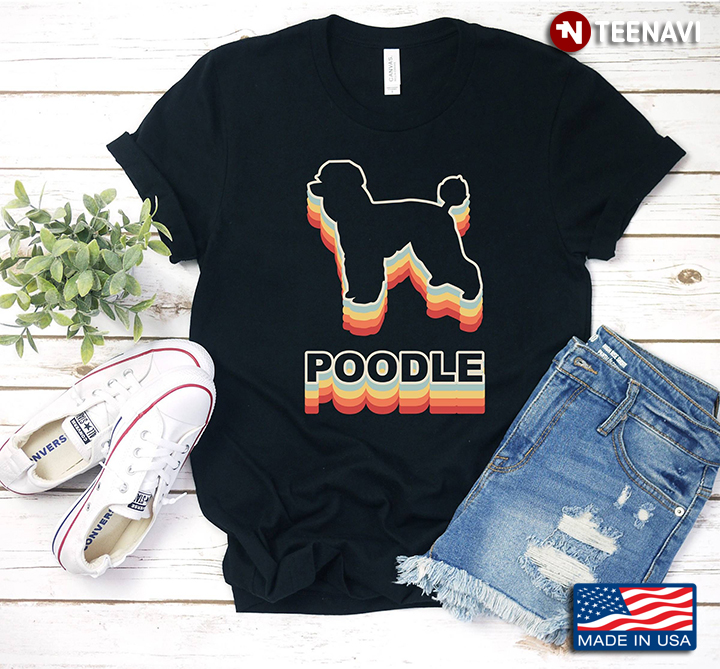 Cute Poodle Dog Hearts Silhouette Owner Gift