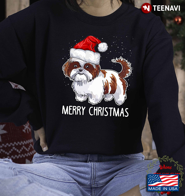 Shih Tzu Merry Christmas Dog Lover