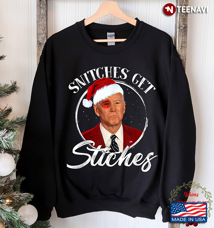 Snitches Get Stitches Santa Joe Biden