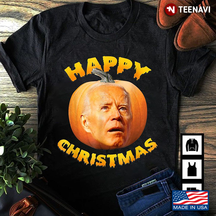 Happy Christmas Anti-Joe Biden Funny Halloween Funny Pumpkin