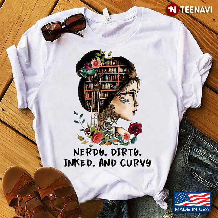Nerdy Dirty Inked And Curvy Reading Lovers Tattoo Gifts