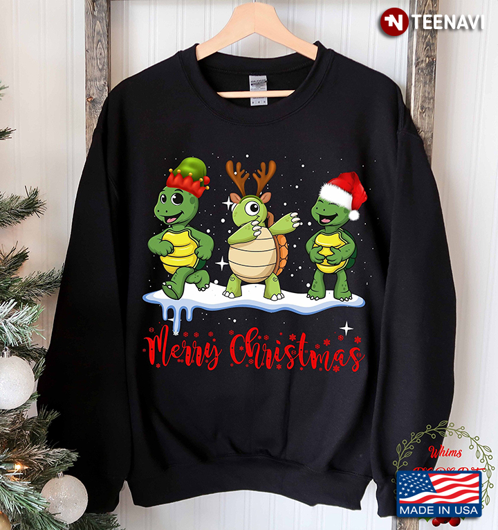 Merry Xmas Pajama Party Christmas Turtles