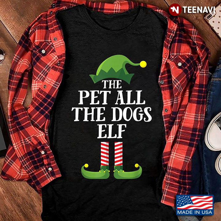Pet All The Dogs Elf Matching Family Group Christmas Pajama