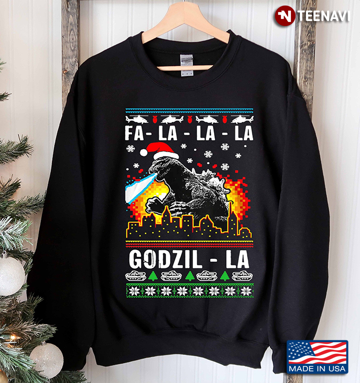 Fa La La La La Godzilla La Christmas Ugly