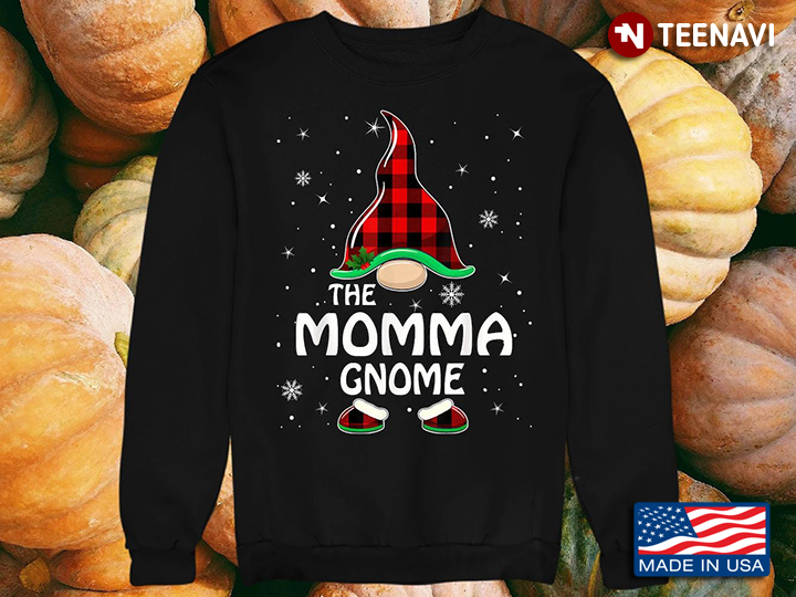 Funny The Momma Gnome Family Pajamas Matching Christmas Gifts