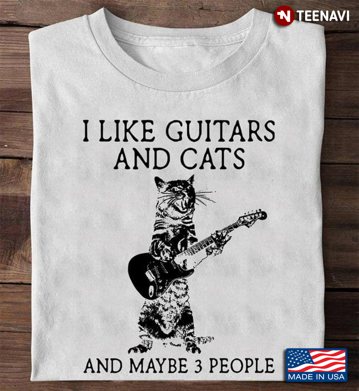 I Like Guitar And Cats And Maybe 3 People Bass Guitar Player