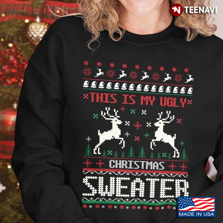 Funny Christmas This Is My Ugly Christmas Sweater