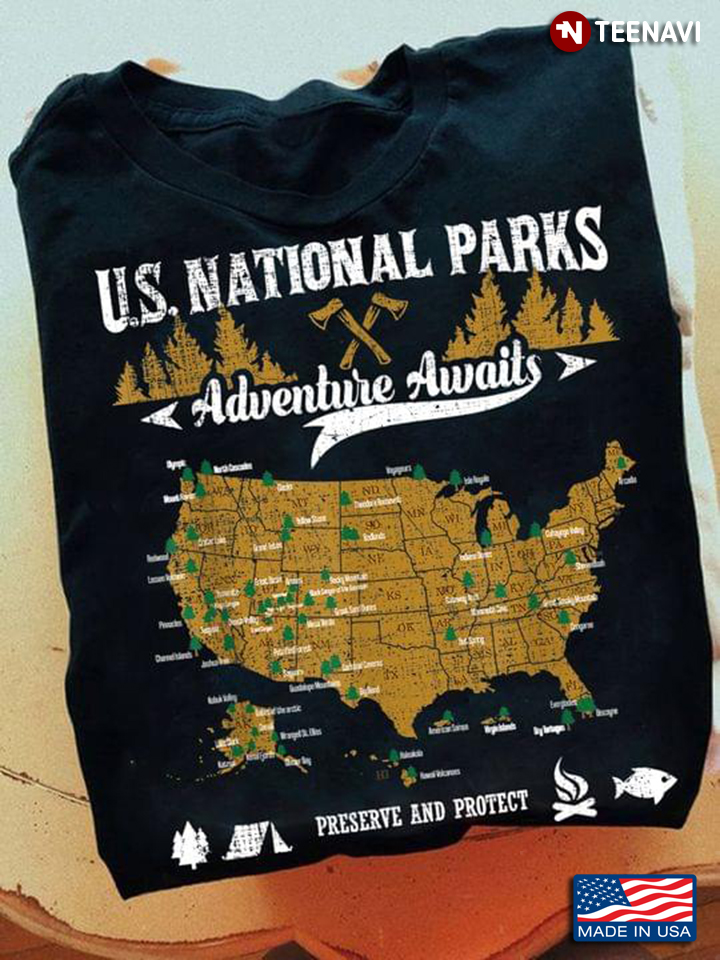 National Park Tshirt Us National Park Nature Outdoor Lover