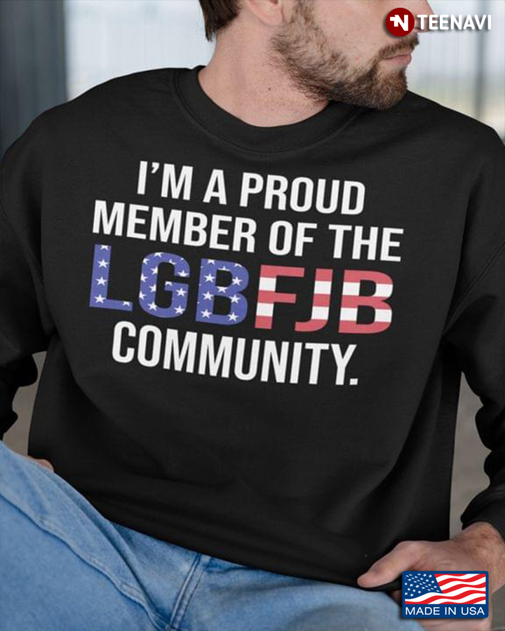 Proud Member LGBFJB Community Trump American Flag