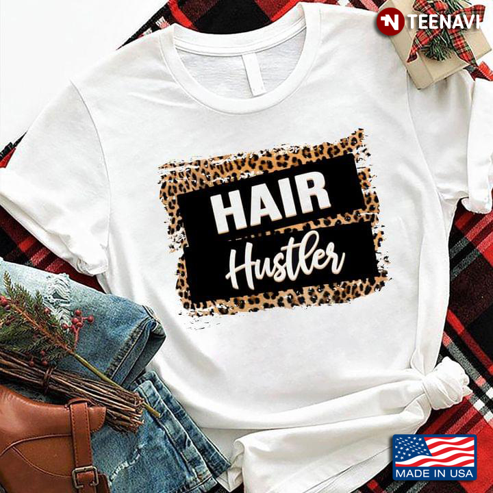 Hair Hustler Hairstylist Gifts Hairdresser Gift Leopard